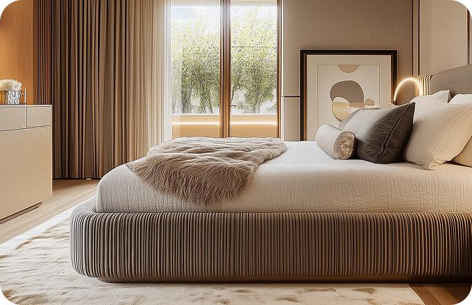 Modern bed frame